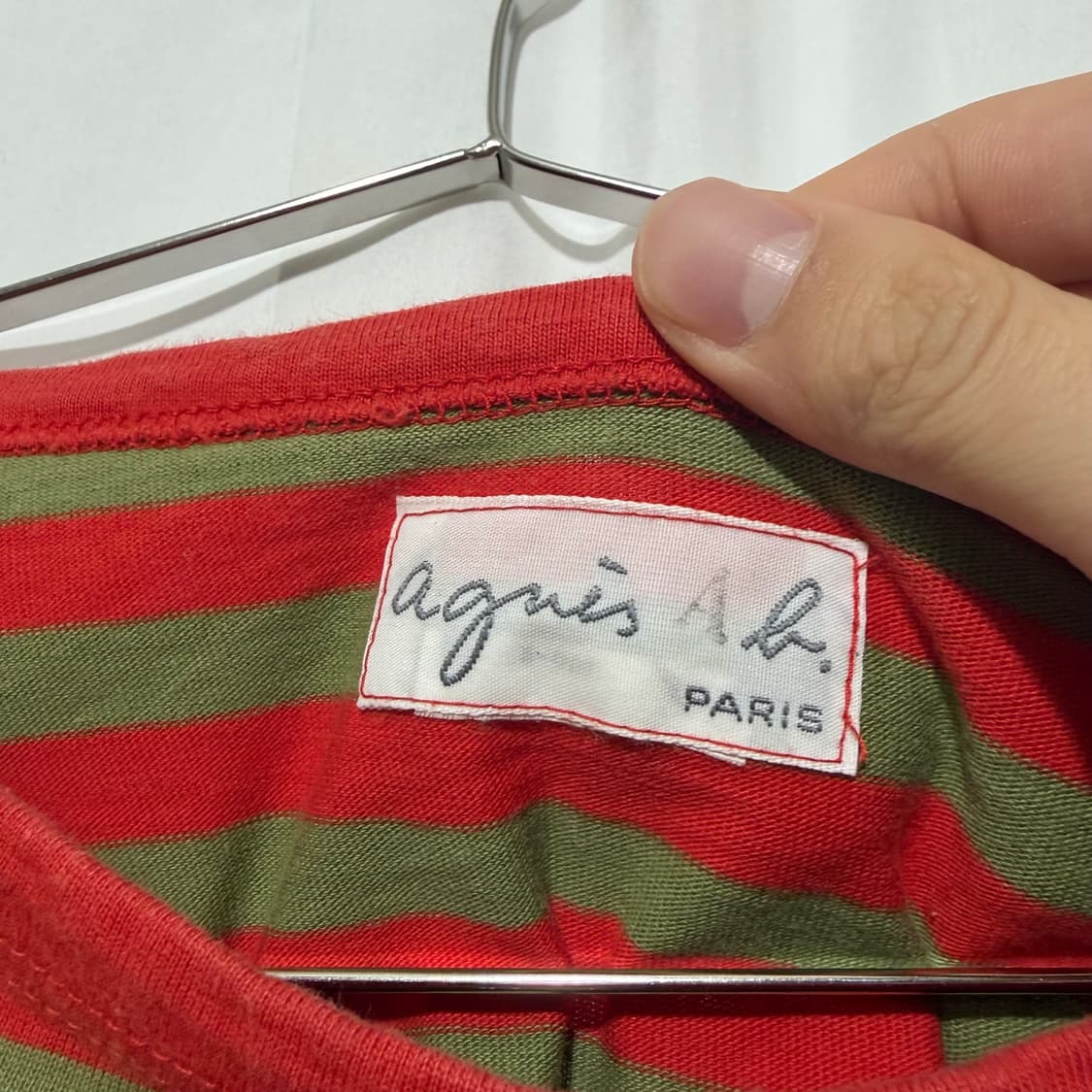 아네스베 스트라이프 티셔츠 상품이미지2