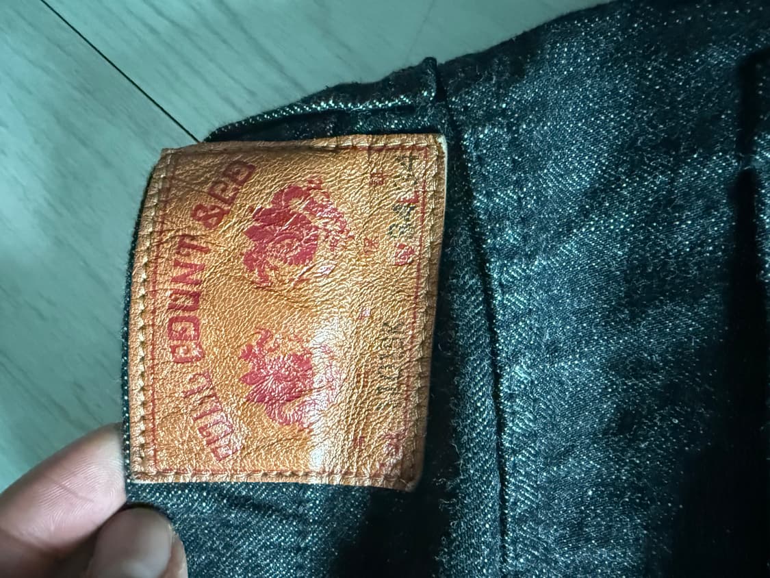 풀카운트 1101BK 스트레이트 셀비지 데님 블랙 13.7oz 상품이미지3