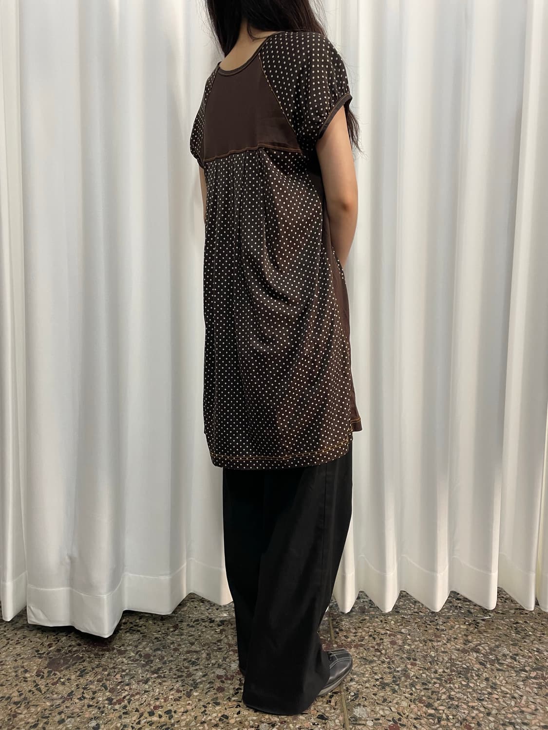 dot design dress  상품이미지5