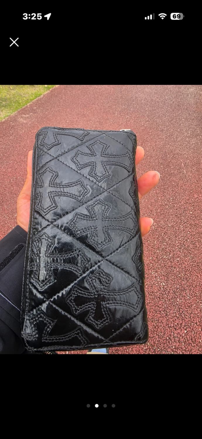 크롬하츠 퀼팅  장지갑 블랙 정품 상품이미지2