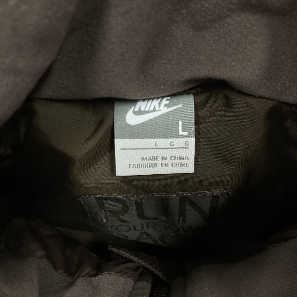 나이키 00s 브라운 배색 숏 패딩 상품이미지5