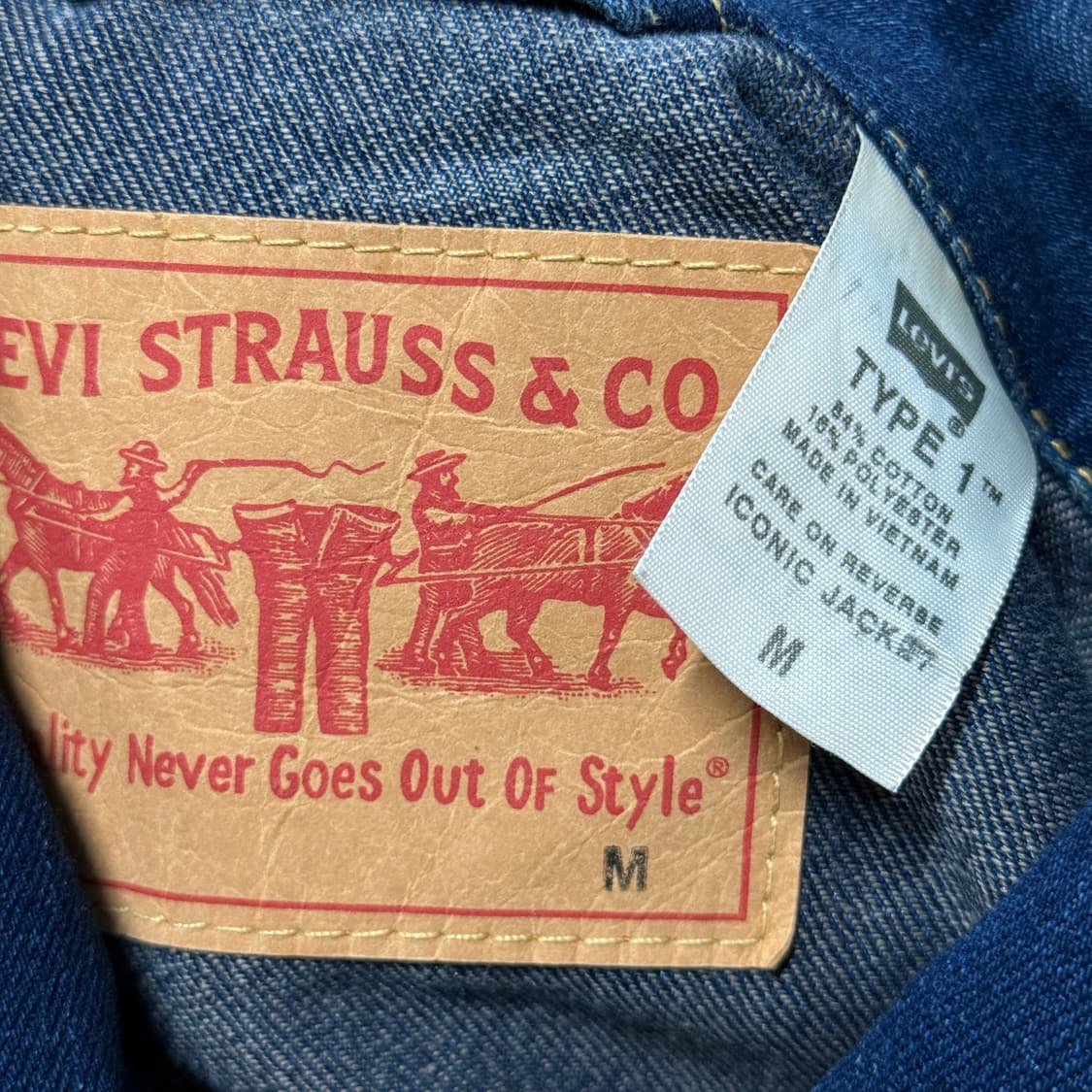 리바이스 오리지널 타입1 데님 트러커 자켓 상품이미지8