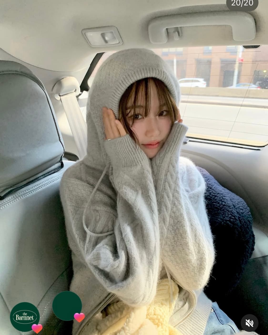 더바넷 케이블 니트집업 (그레이) 상품이미지2