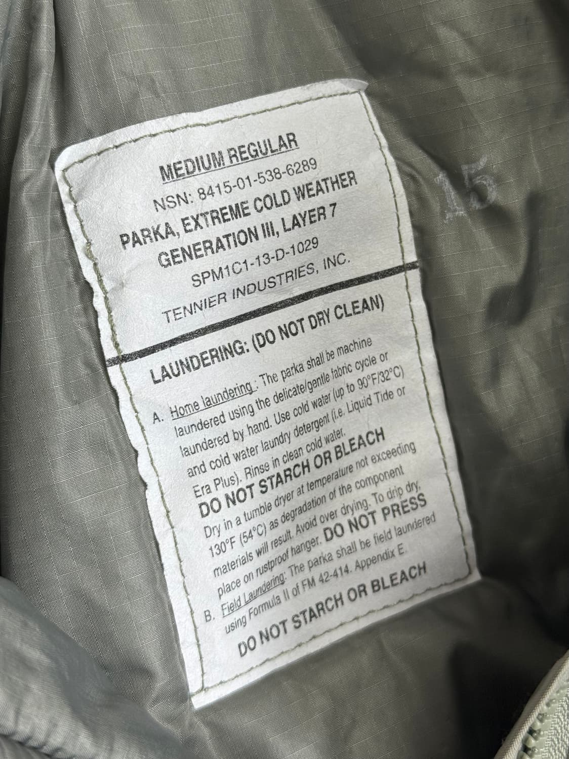 ecwcs level7 레벨7 프리마로프트 파카 자켓 테니어 M 상품이미지4