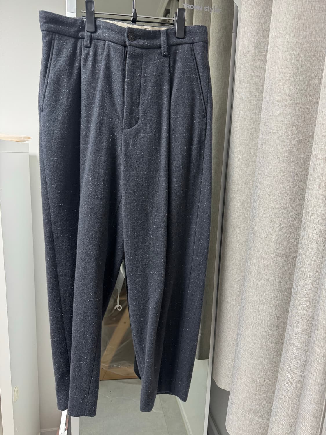 우루도쿄 uru tokyo 그레이 울 트위드팬츠 2사이즈 판매 바스통 상품이미지1