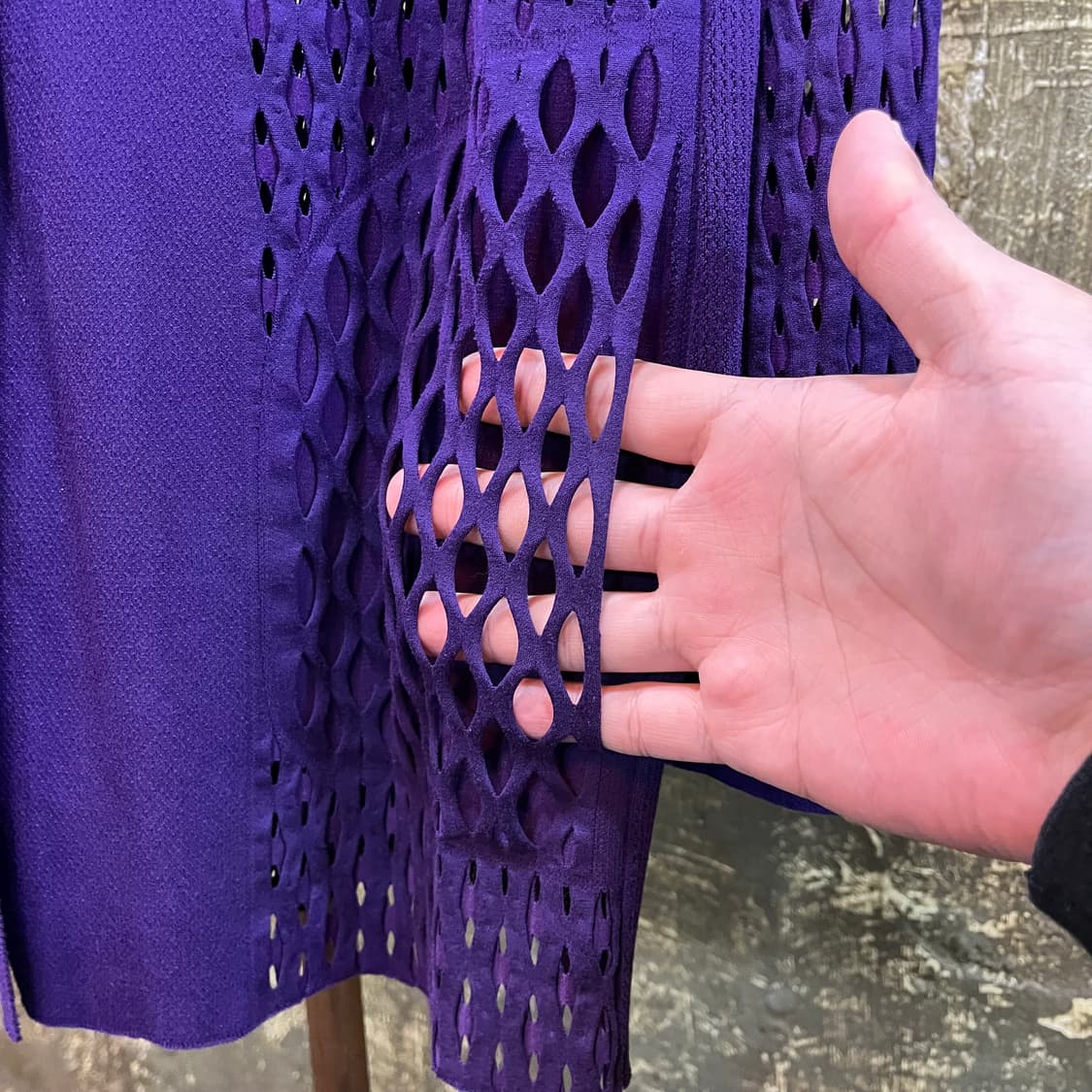 히로코 코시노 메쉬 펀칭 가디건 상품이미지4