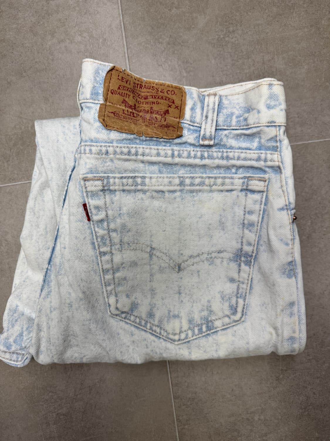 80s리바이스 550 애쉬드 워시 Made in USA 상품이미지1