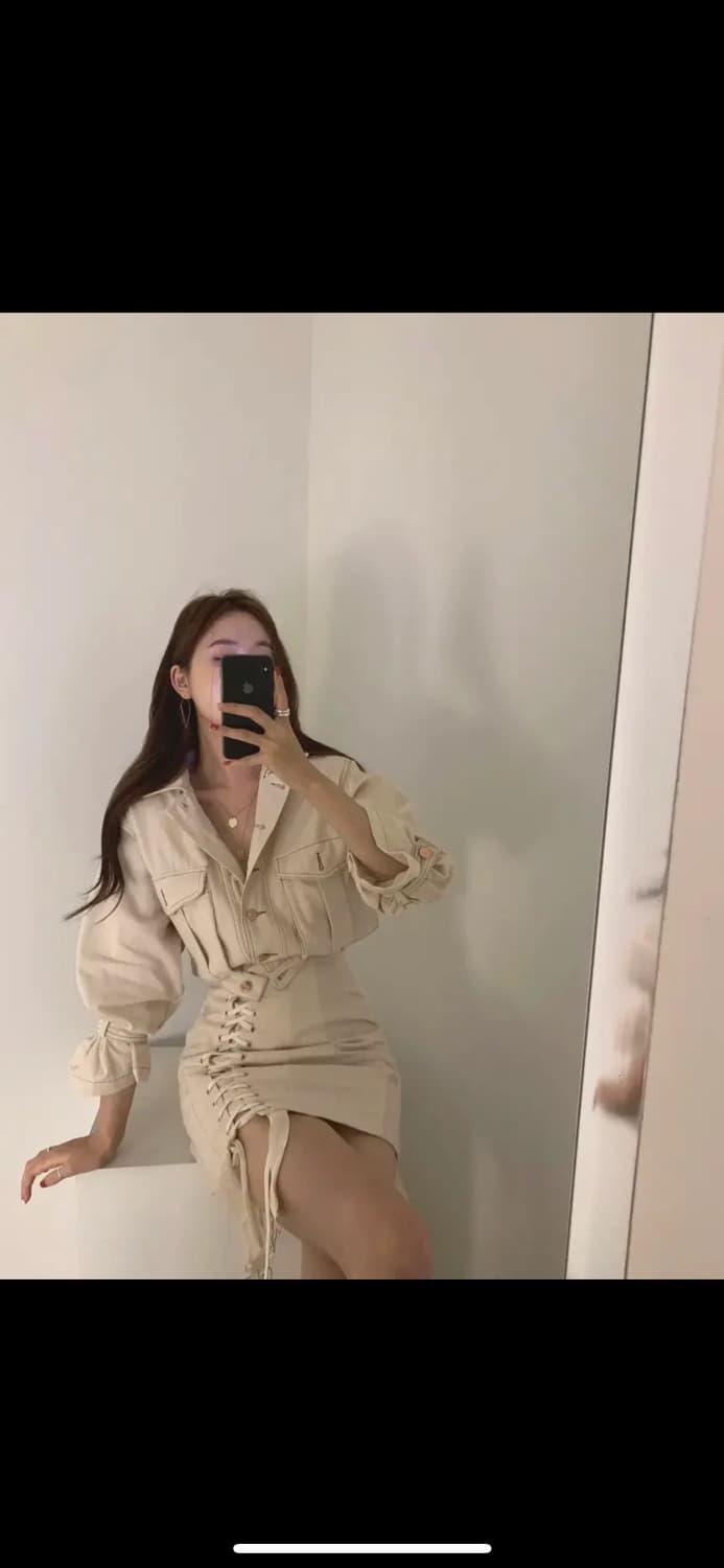 지켓 스커트 코르셋 투피스 새상품 상품이미지2