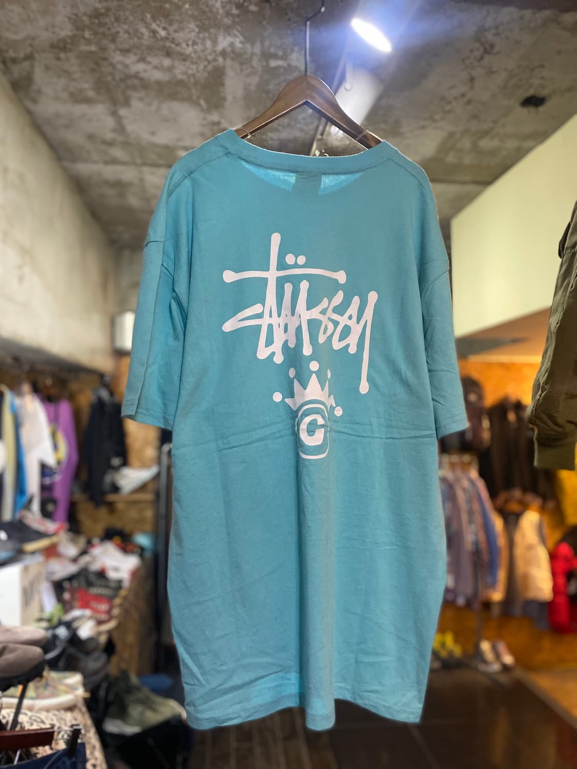 stussy 스투시 프린팅 포인트 티셔츠 XL 상품이미지1