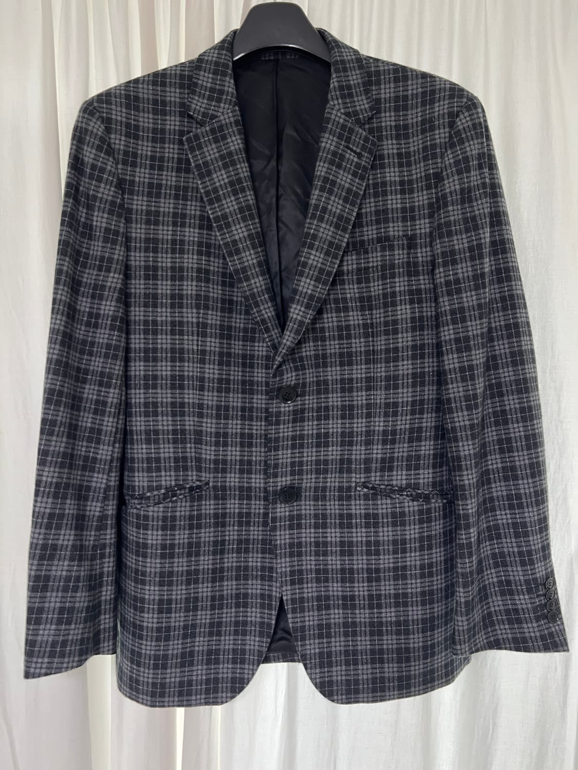 GOBI 고비 100% 캐시미어 체크 자켓 (남성 50 / Slim Fi 상품이미지1