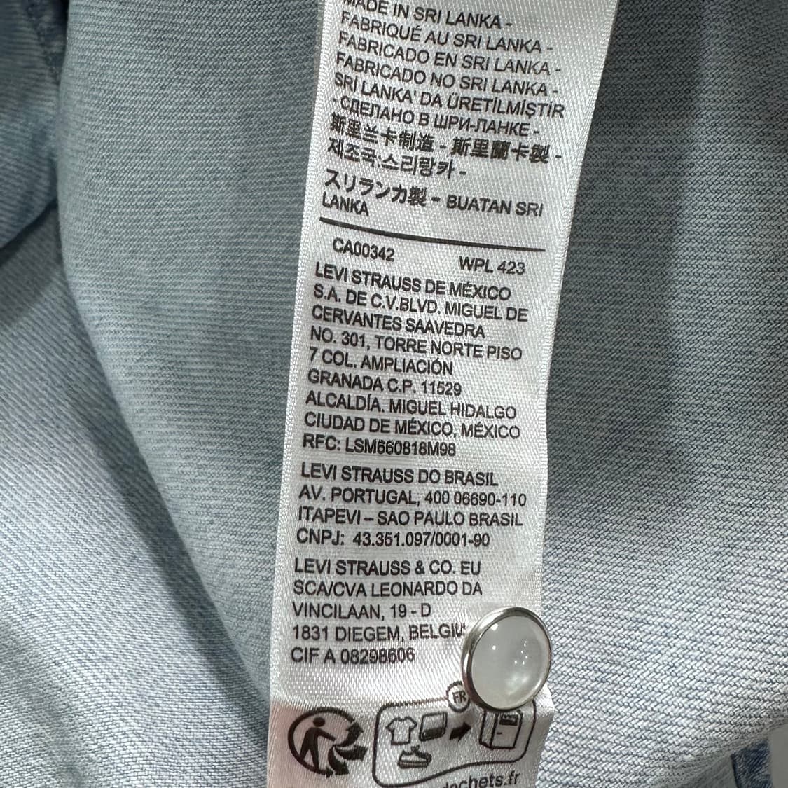 리바이스 우먼스 웨스턴 데님 셔츠 원피스 상품이미지7