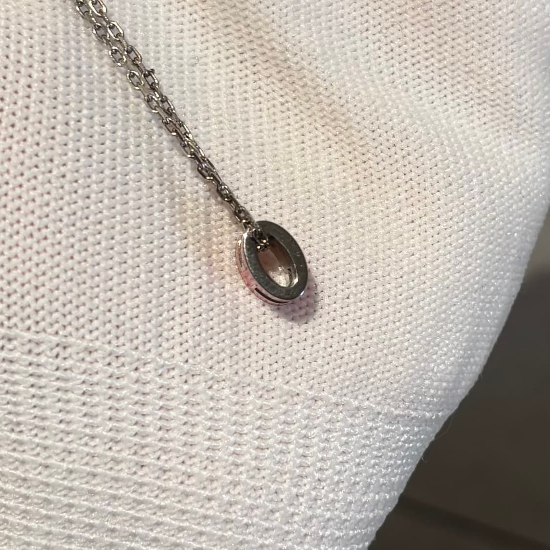 A+ MINI사이즈 에르메스 팝아슈 목걸이 핑크&실버 (박스/더스트) 상품이미지3