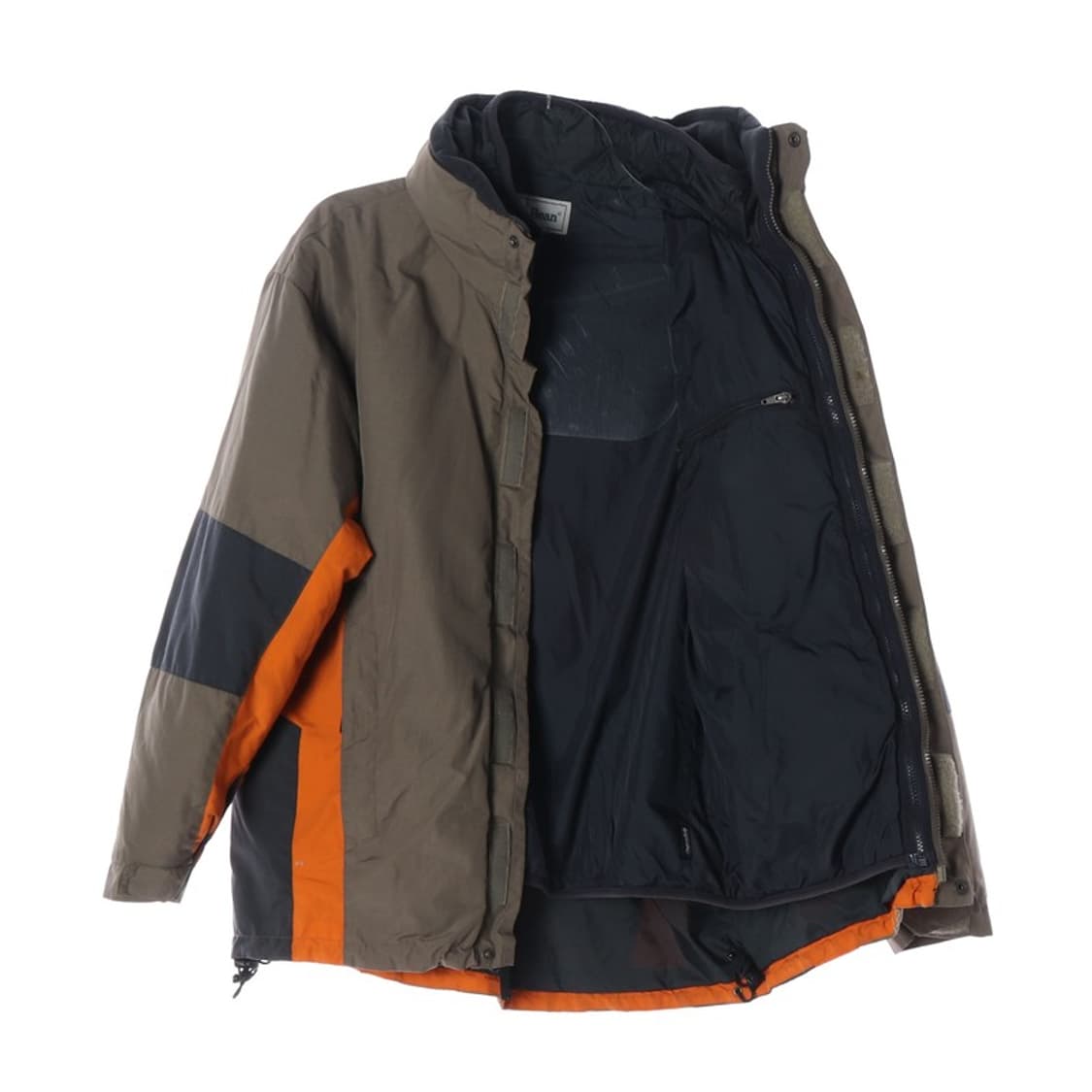 L.L.Bean 90s 오렌지 배색 웜업 패딩 자켓 M 상품이미지2