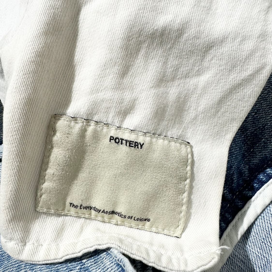 22fw 포터리 워시드 와이드 데님 팬츠 상품이미지7