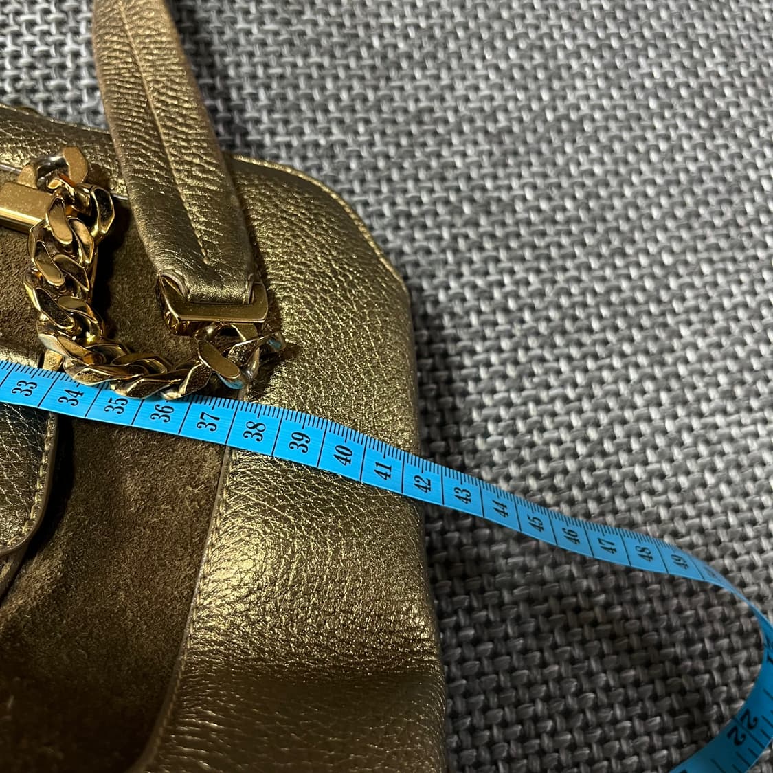 까르띠에 cartier 빈티지 골드 리얼레더 이태리 숄더백 상품이미지9