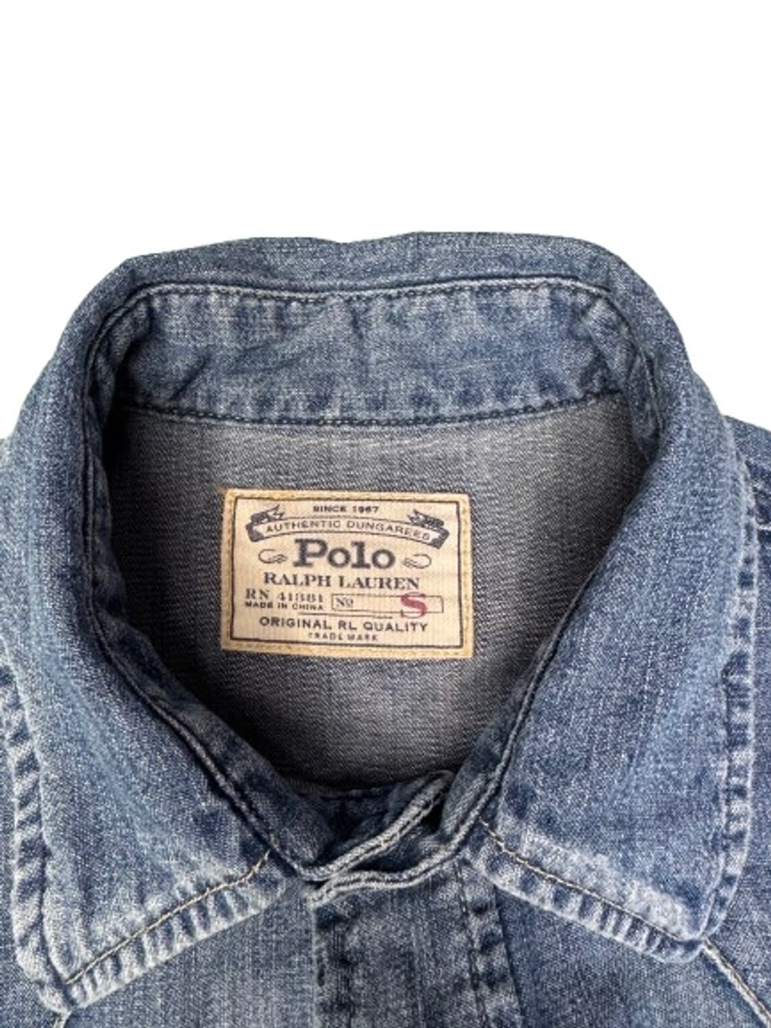 폴로 랄프로렌 빈티지 웨스턴 데님 셔츠 S 상품이미지4