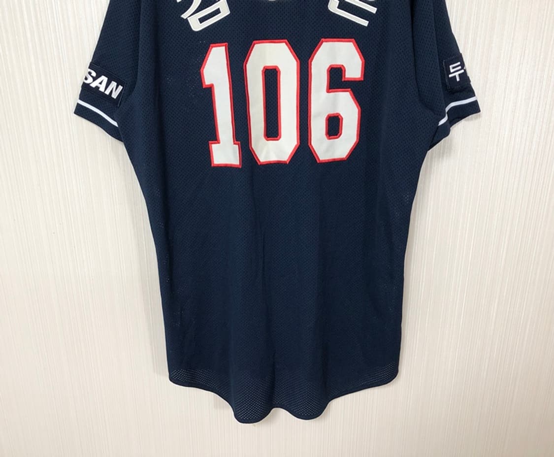 KBO 위팬 두산베어스 선수실착 원정유니폼/져지 #106 김영은 상품이미지9
