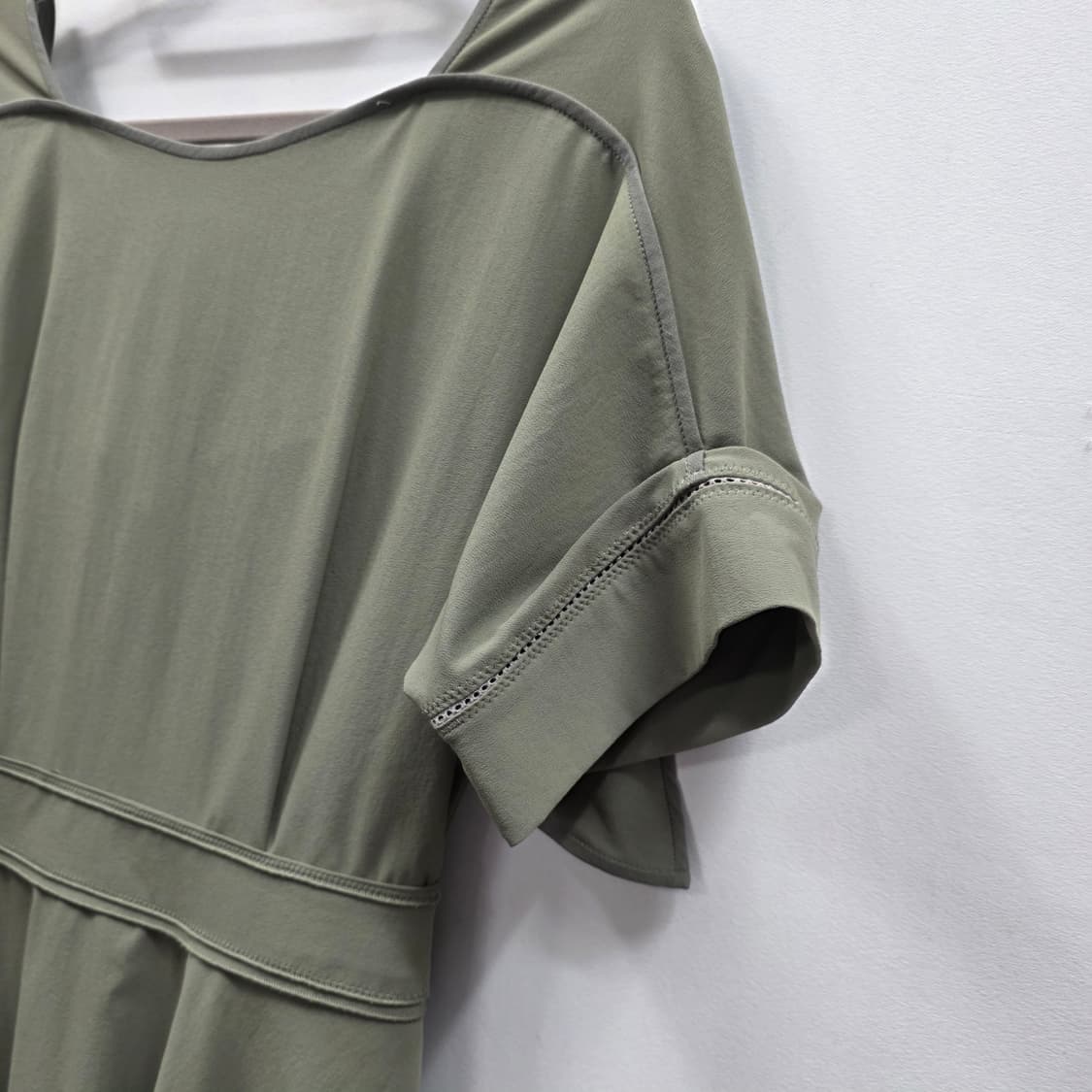 1337 미샤 MICHAA 카키 원피스 리본백 A라인 여성 55 여름원피 상품이미지4