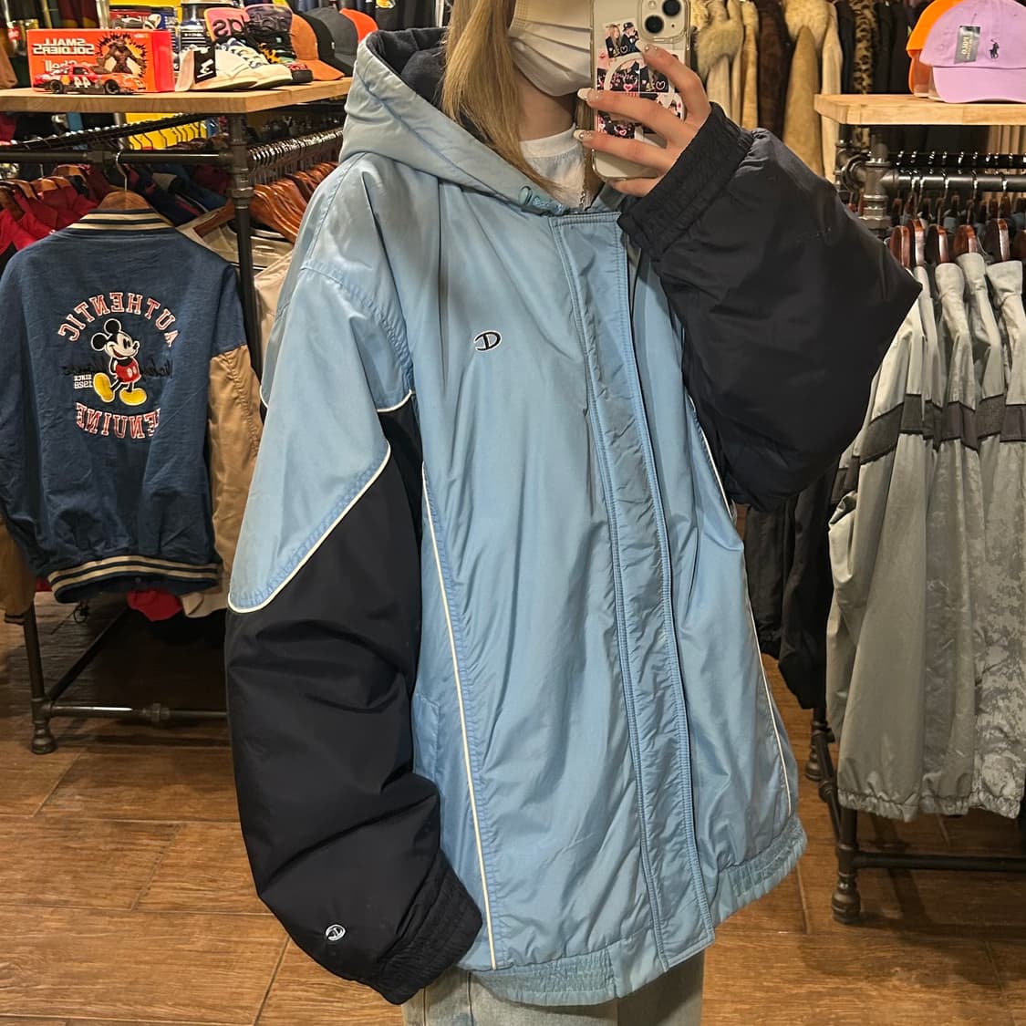 [HI] 챔피온 하프 패딩 베이비블루 상품이미지3