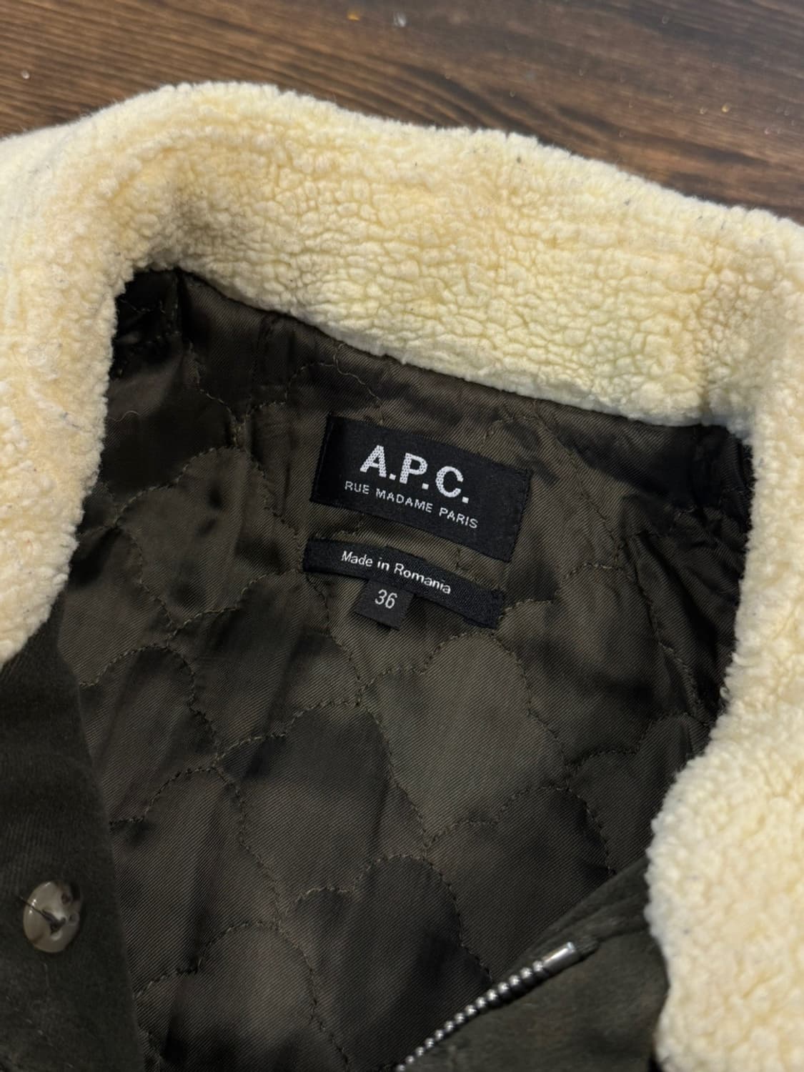 아페쎄 몰스킨 시어링 코트 슬림100 상품이미지8