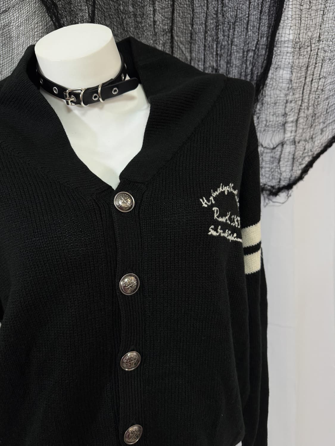 lettering cardigan 상품이미지2