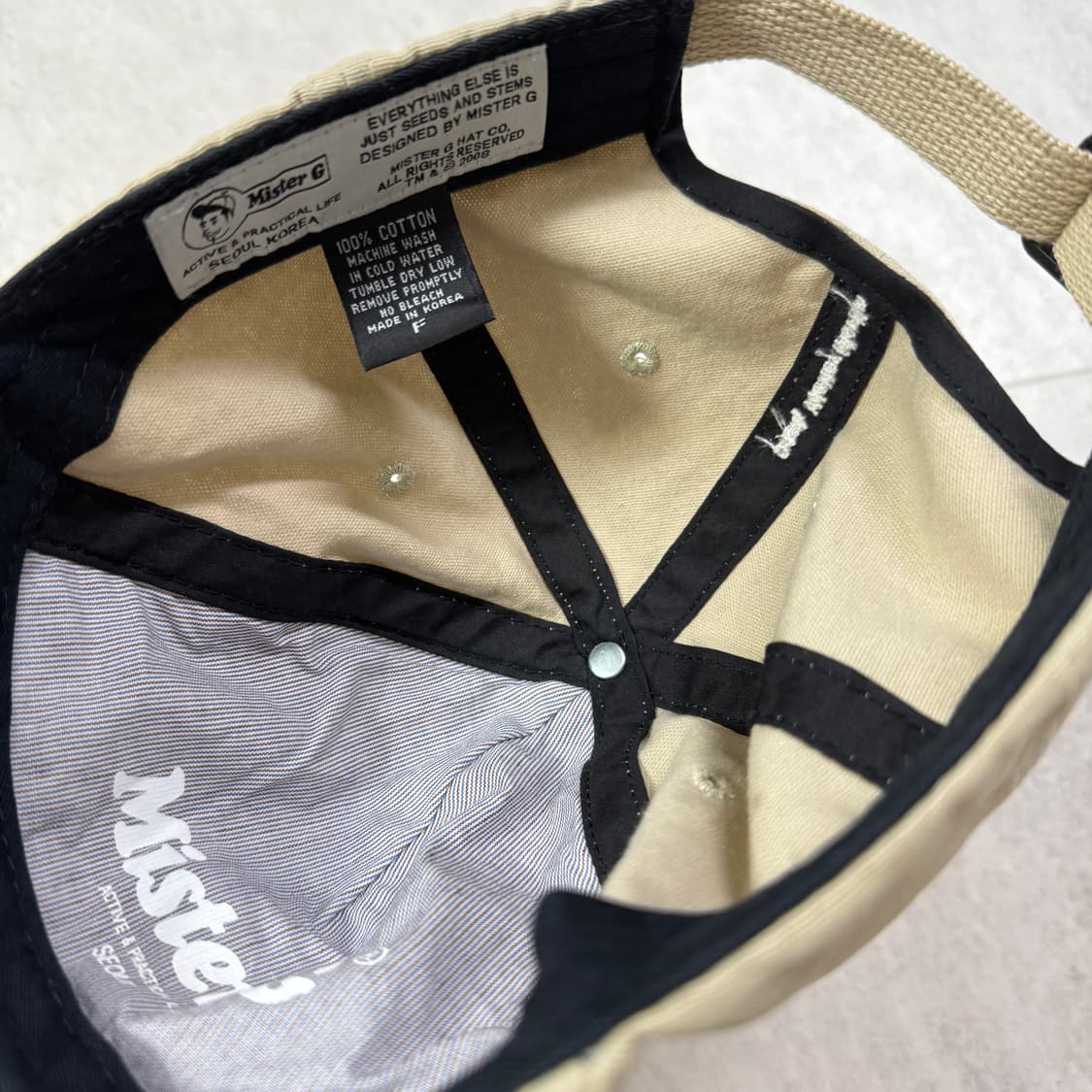 미스터지 베이지 볼캡 상품이미지3