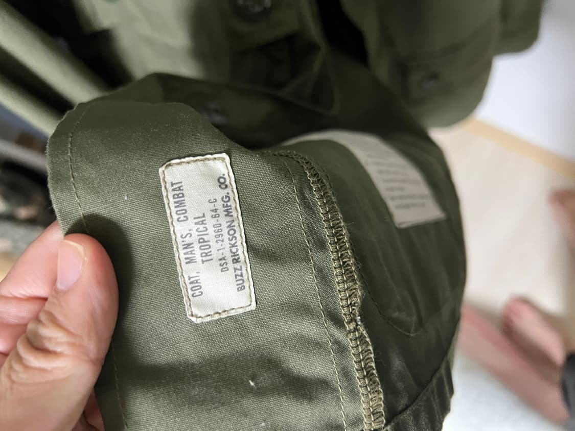 택포18) 버즈릭슨 트로피칼 컴뱃 정글 퍼티그 자켓 M 상품이미지4