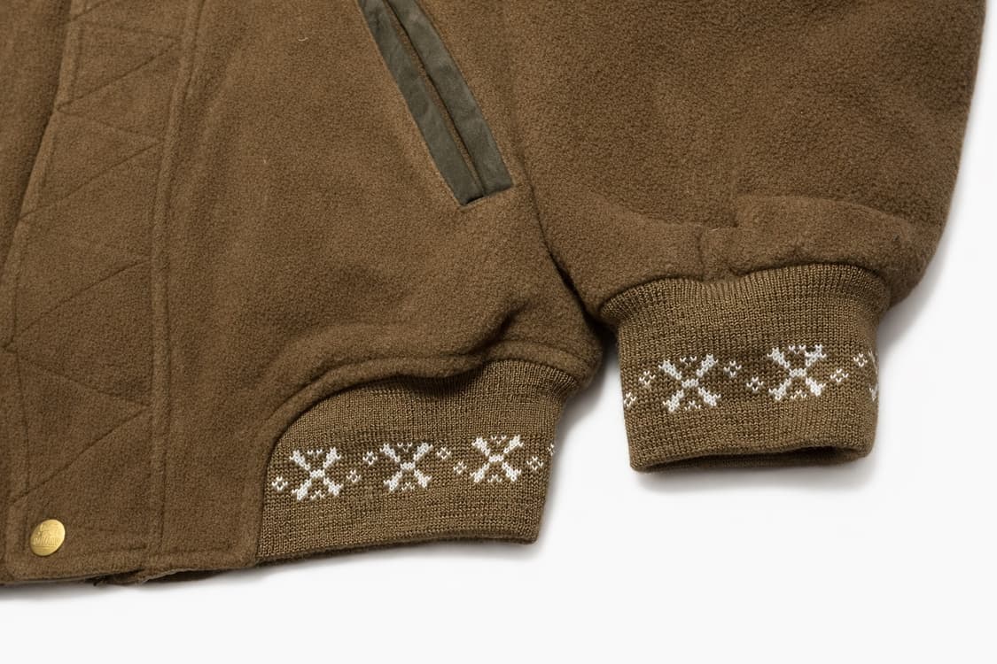 JPN 80s 일본 빈티지 티롤리안 자수 웨스턴 봄버 블루종 자켓 상품이미지4