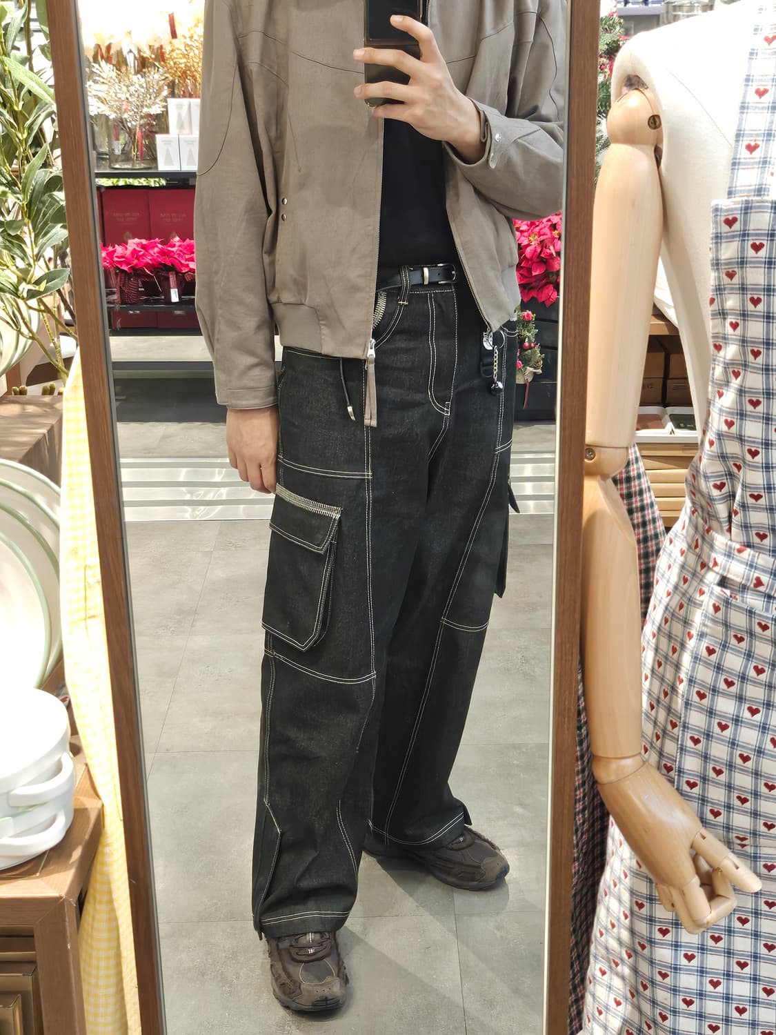 인사일런스 자카드 웨이브라인 블루종 L 상품이미지2