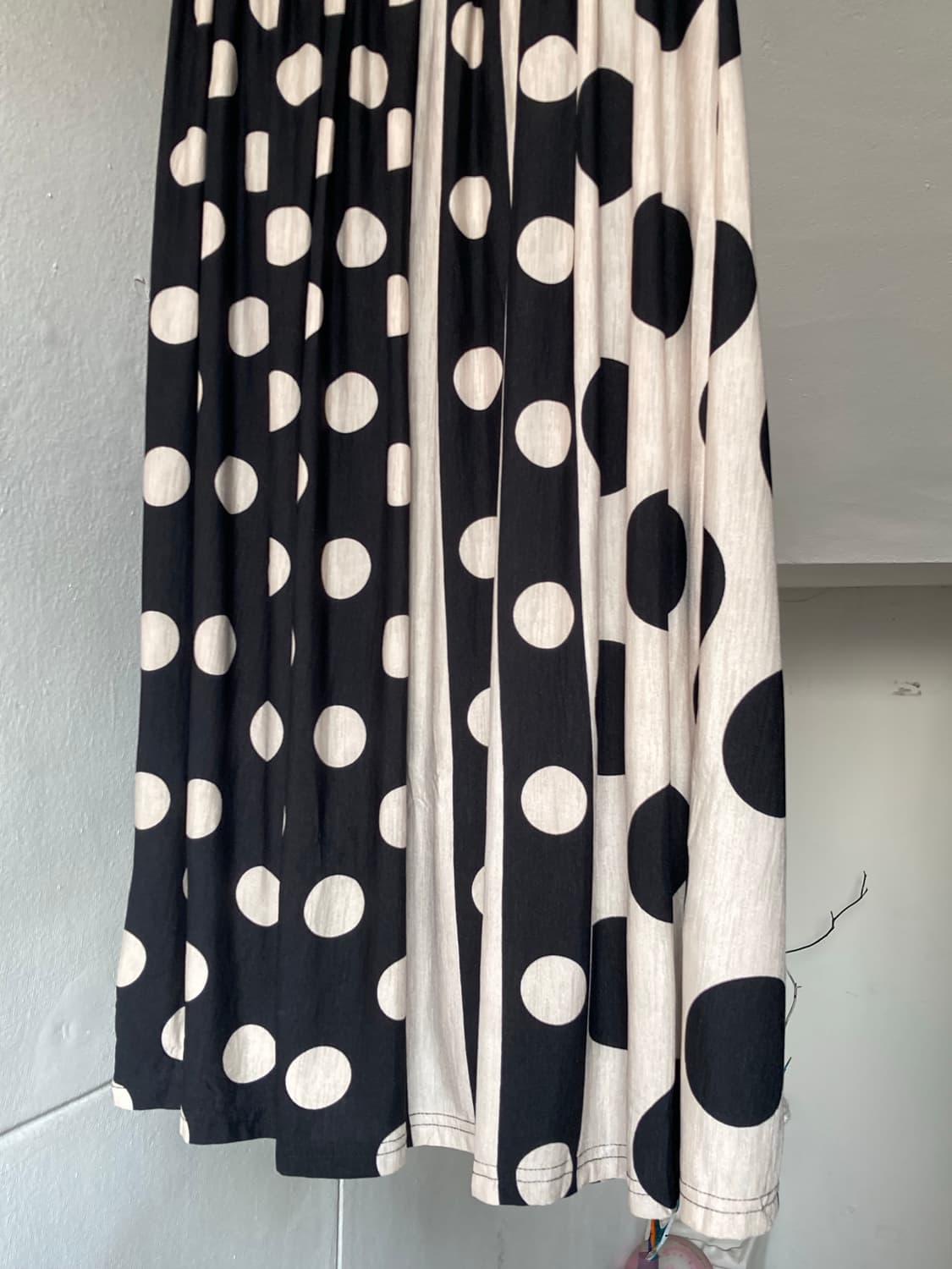 땡땡이 도트 롱 투웨이 원피스•스커트 상품이미지4