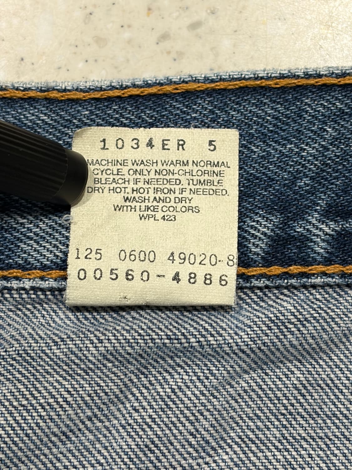 리바이스 00년 멕시코 560 루즈 테이퍼드 데님 팬츠 상품이미지10