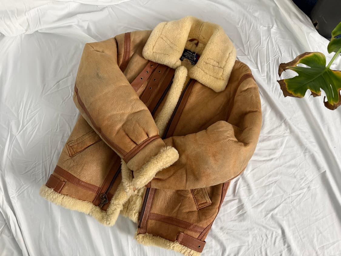 Schott B-3 무스탕 자켓 (Made in USA) 상품이미지1