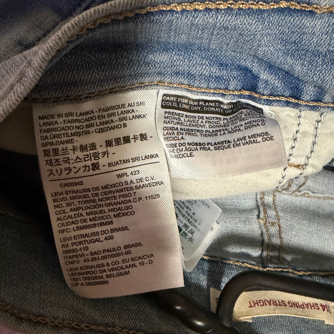 리바이스 스키니 연청 팬츠 상품이미지7