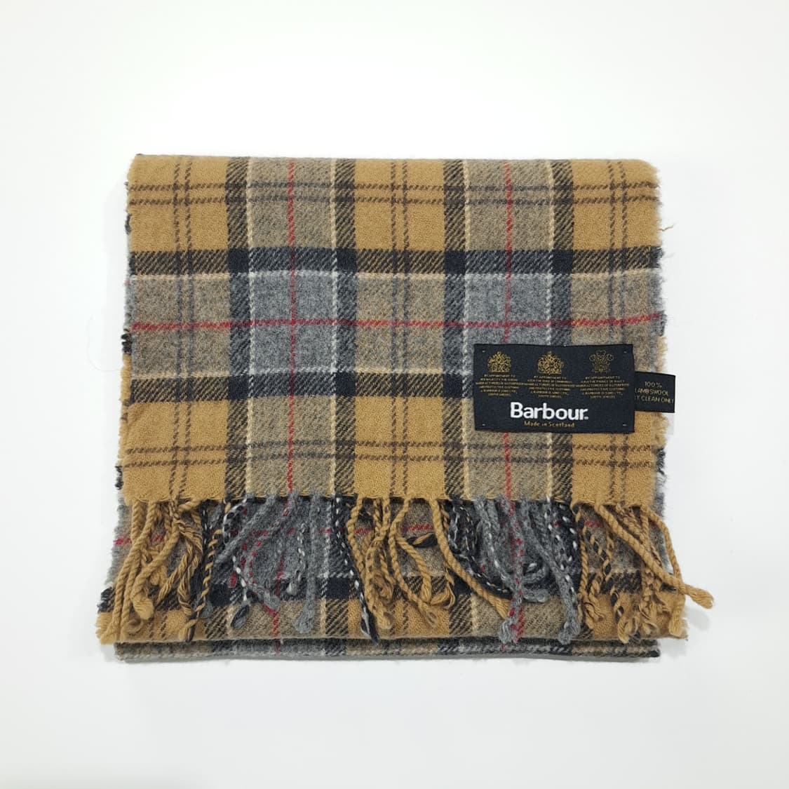 MX633 바버 90s 스코틀랜드판 램스울 클래식타탄 머플러목도리 상품이미지6