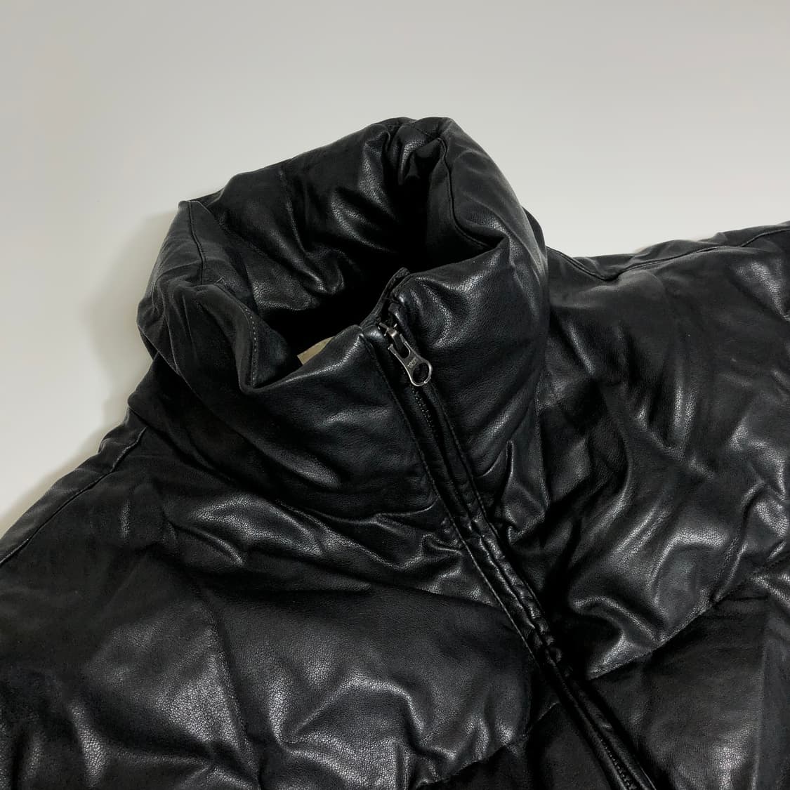 세컨드모노 레더 숏패딩 m 상품이미지3