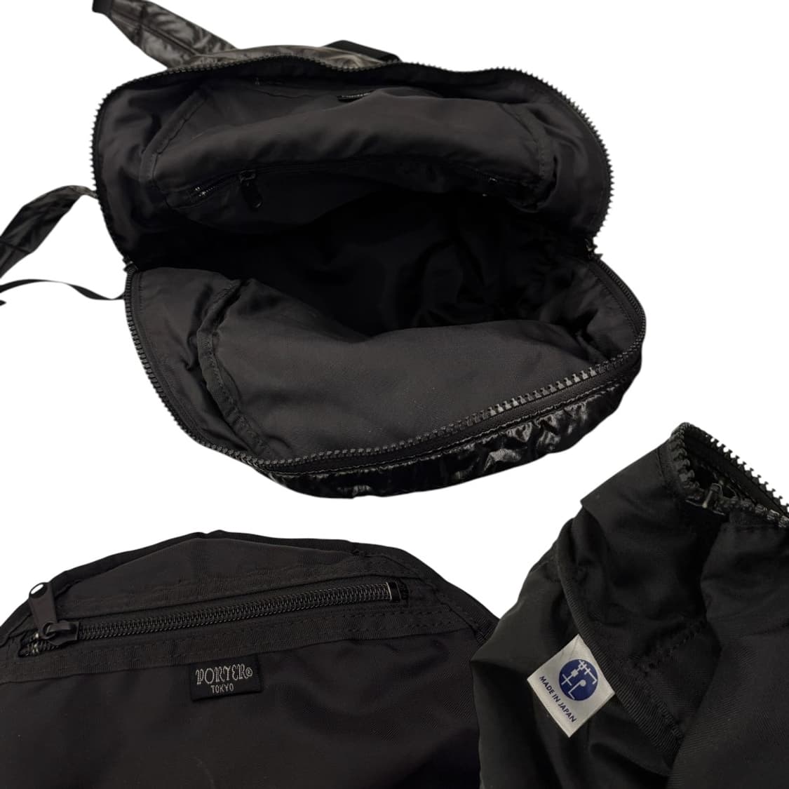 포터 실레 글로시 백팩 블랙 (S) 상품이미지9