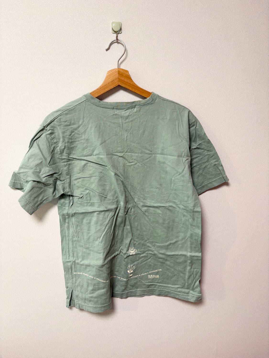 부엉이 다크민트 모리걸 반팔 티셔츠 일본 빈티지 상품이미지3