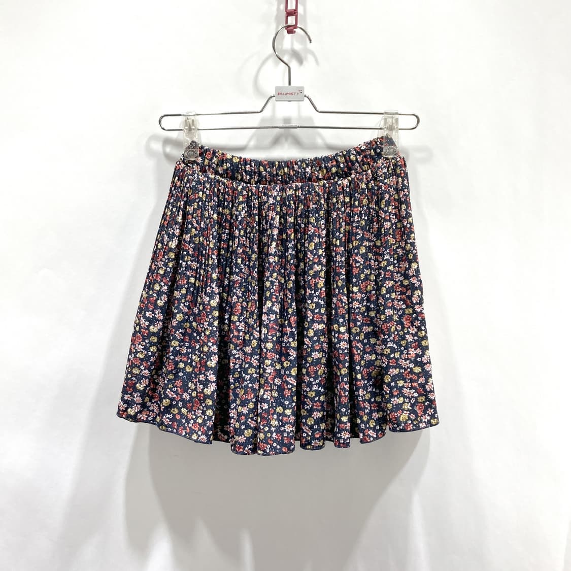 Clizy 클리지 밴딩 플라워 미니 주름스커트 F 상품이미지1