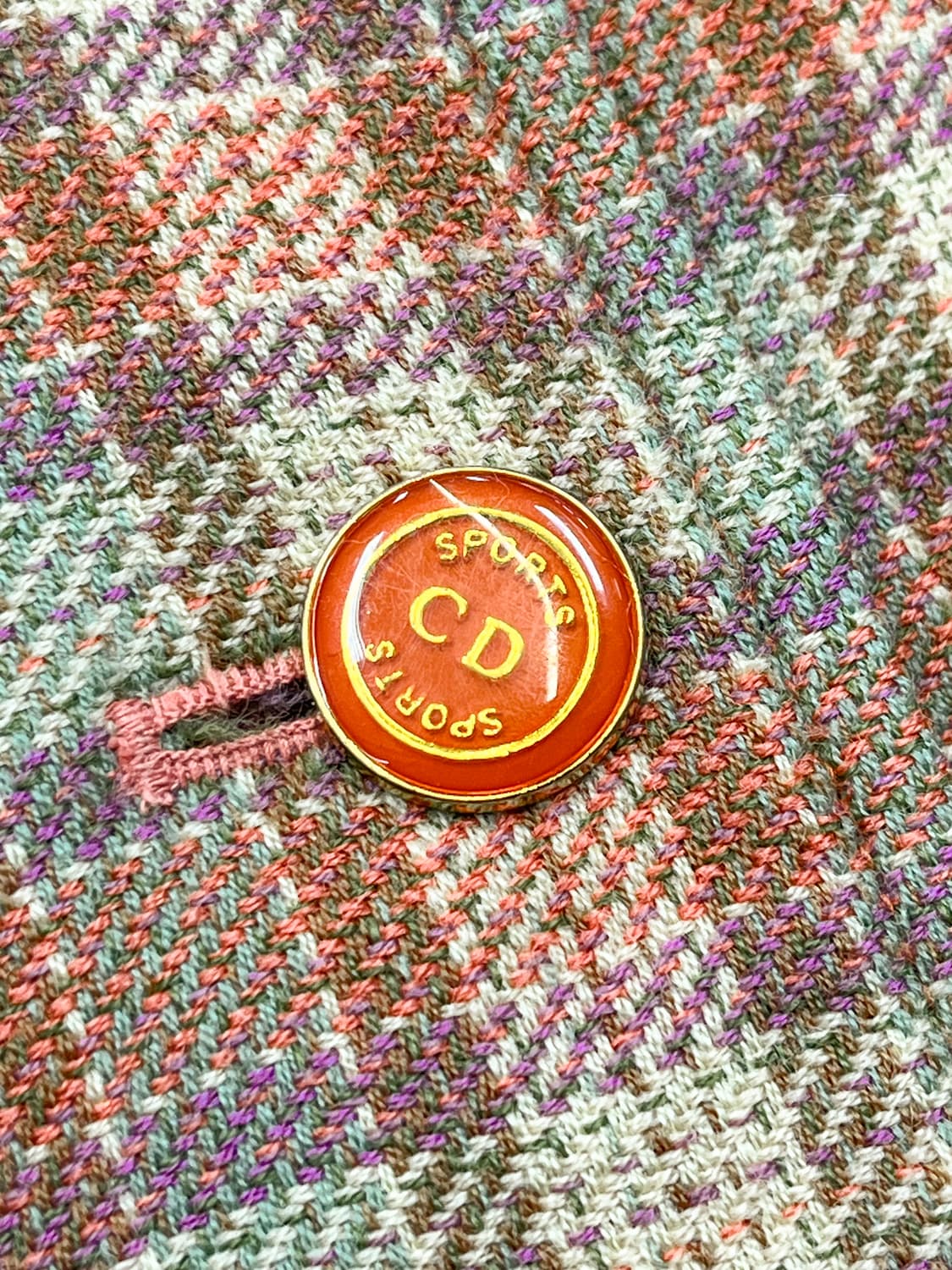 크리스챤디올 90s CD 체크 울 자켓 상품이미지5