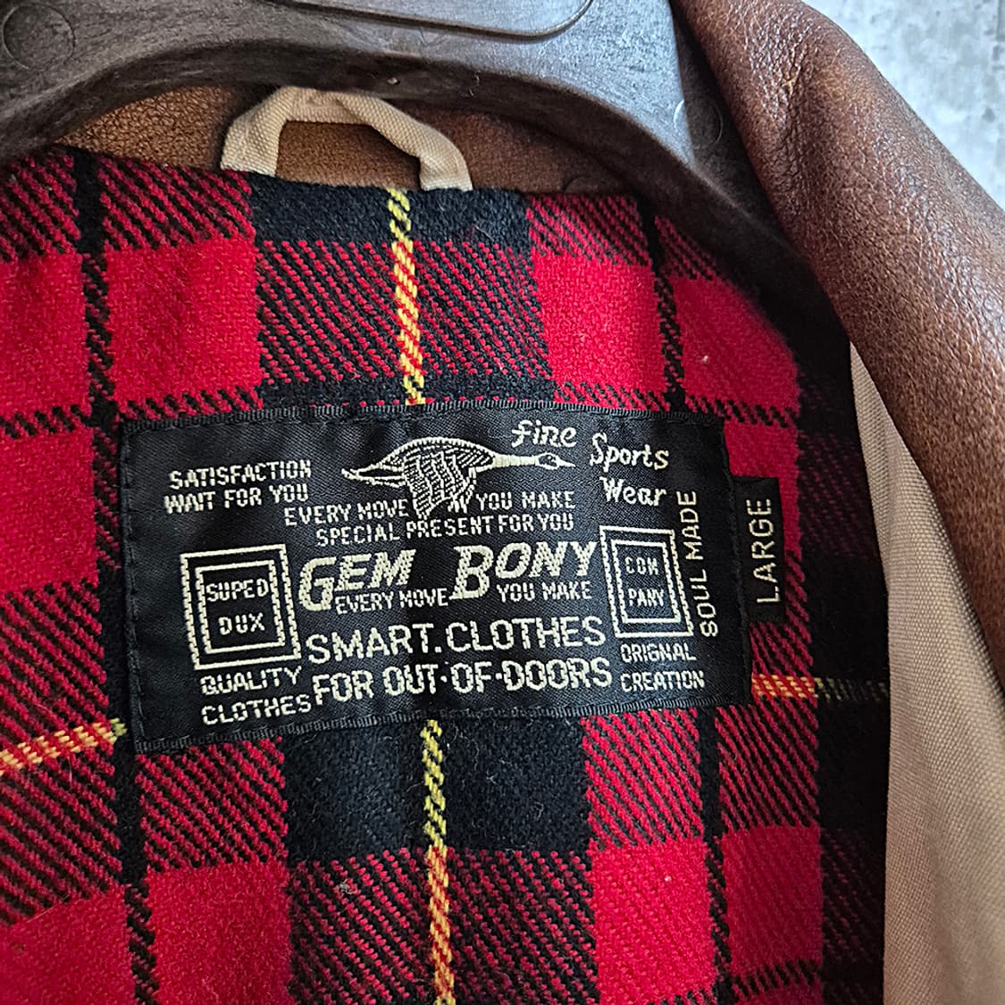 90's GEMBONY jacket 헌팅 자켓 상품이미지6