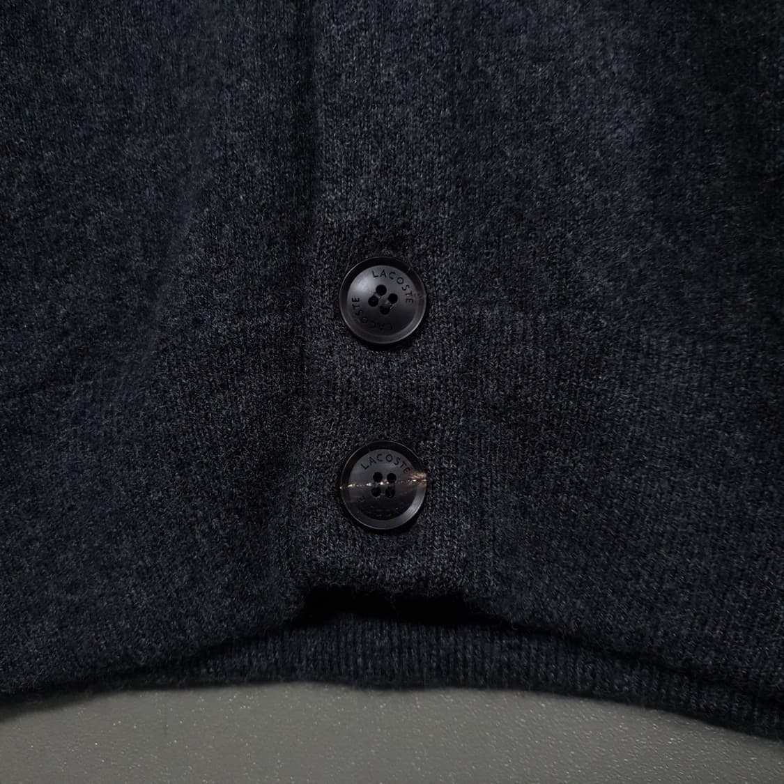 국내 105) 라코스테 신형 20FW 크록 방모 와이넥 울 니트 가디건 상품이미지5