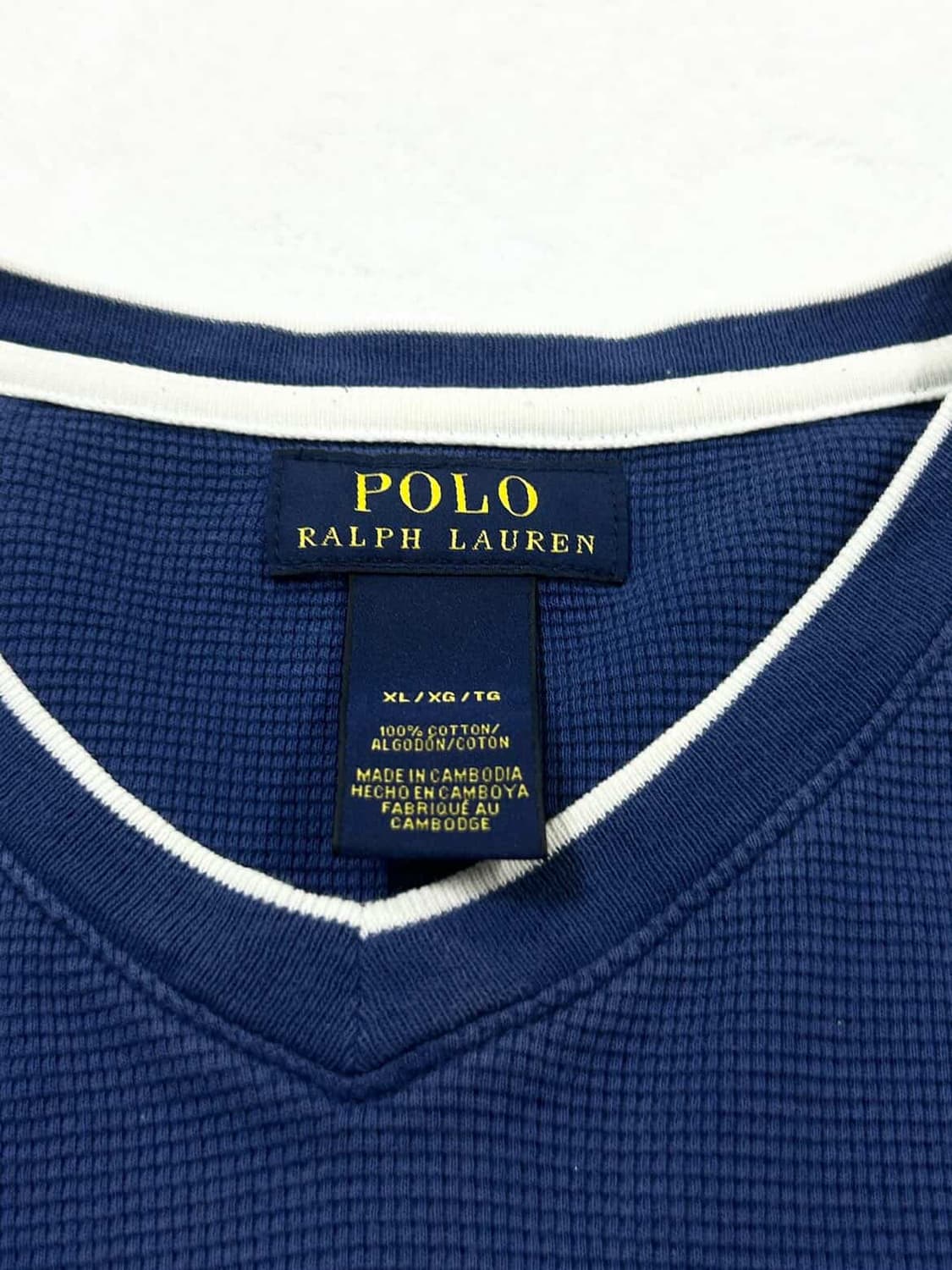 폴로 화이트포니 딥그린 와플 롱슬리브 상품이미지8