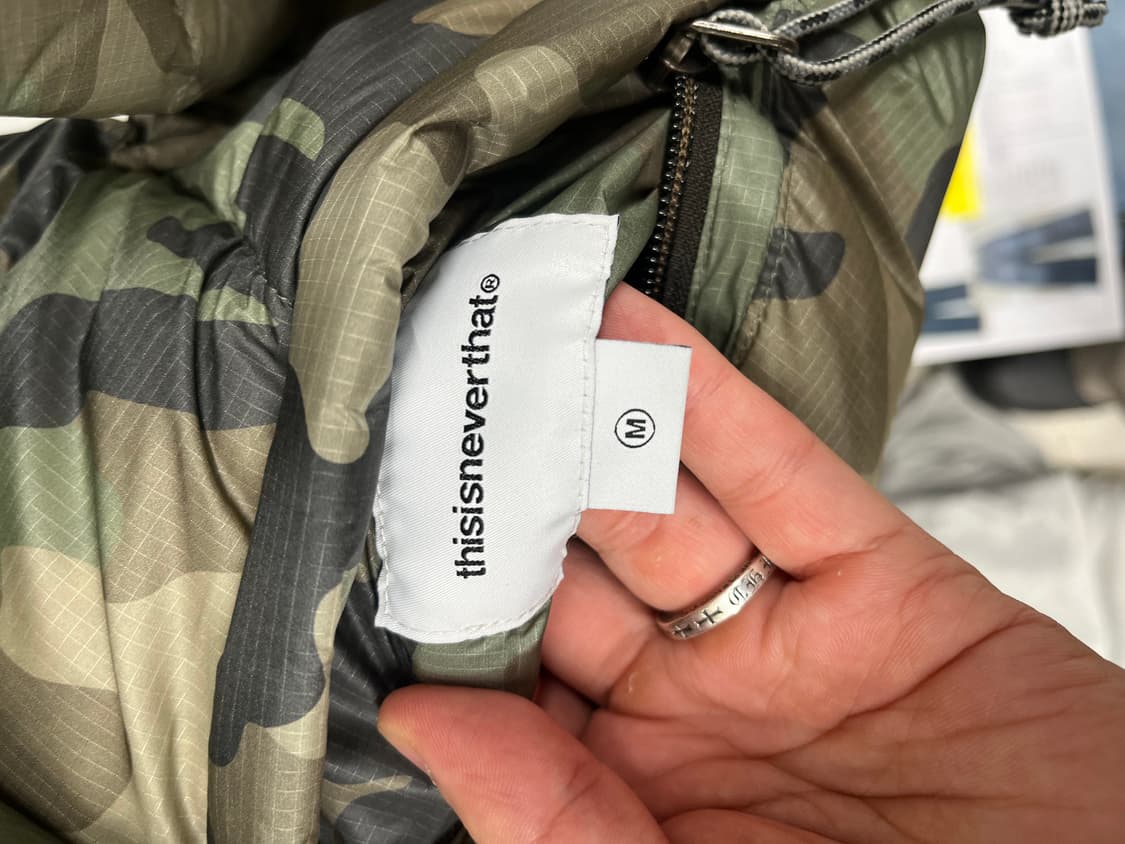 (M->S)교환 디스이즈네버댓 리버시블 카모 패딩 상품이미지2