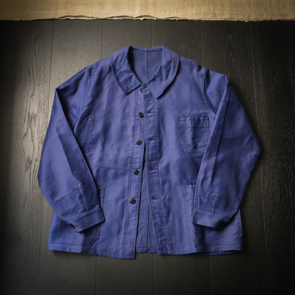 40s French Blue moleskin work jacket  상품이미지2