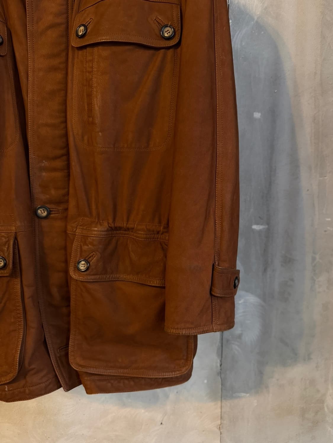 크리스티아노 디 띠엔느 레더 헌팅 자켓 105 상품이미지8