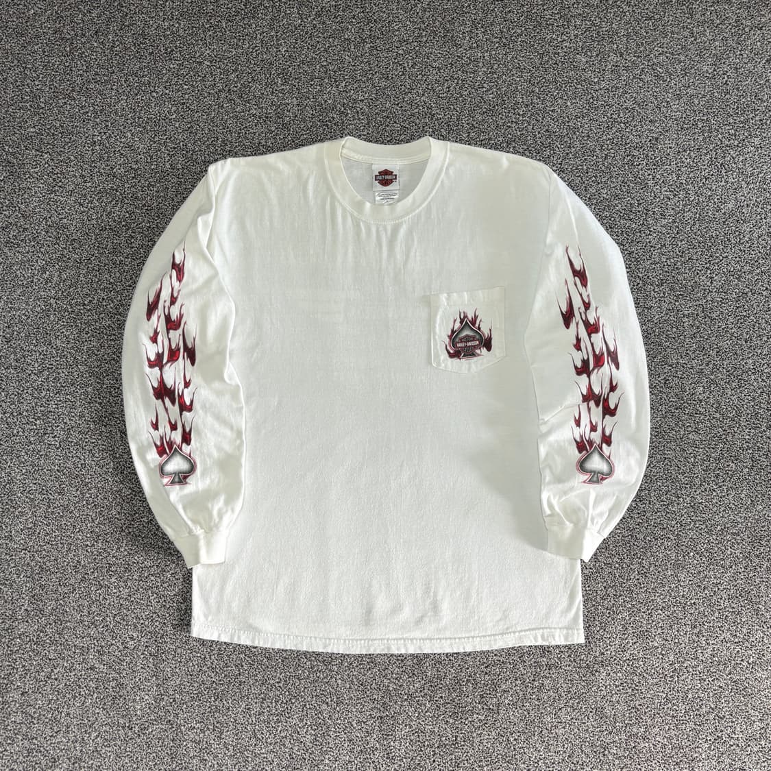 빈티지 할리데이비슨 플레임 롱슬리브 티셔츠 상품이미지1