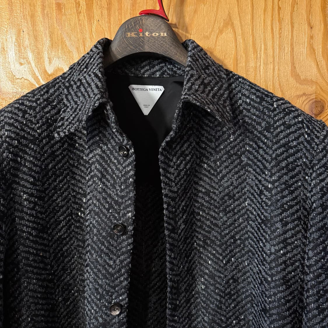 보테가베네타 2023 f/w 물리네 헤링본 울 자켓  상품이미지4