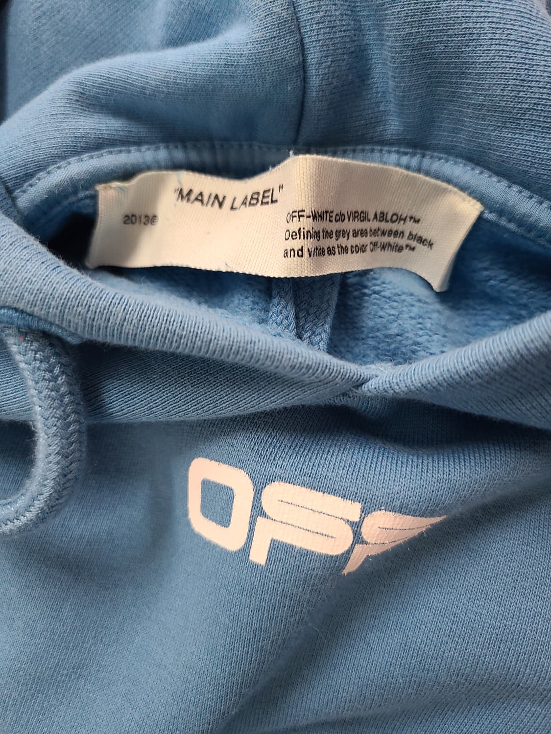 [M/100] 오프화이트 오버핏 에어포트 후드티 상품이미지4