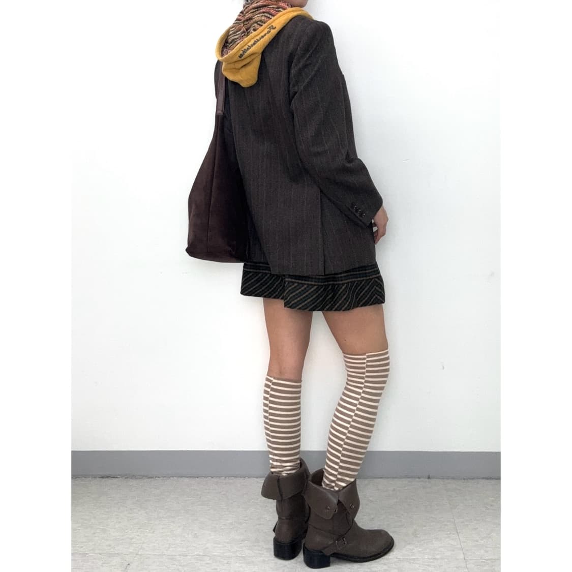 빈티지 브라운 블레이저 울 자켓 상품이미지4