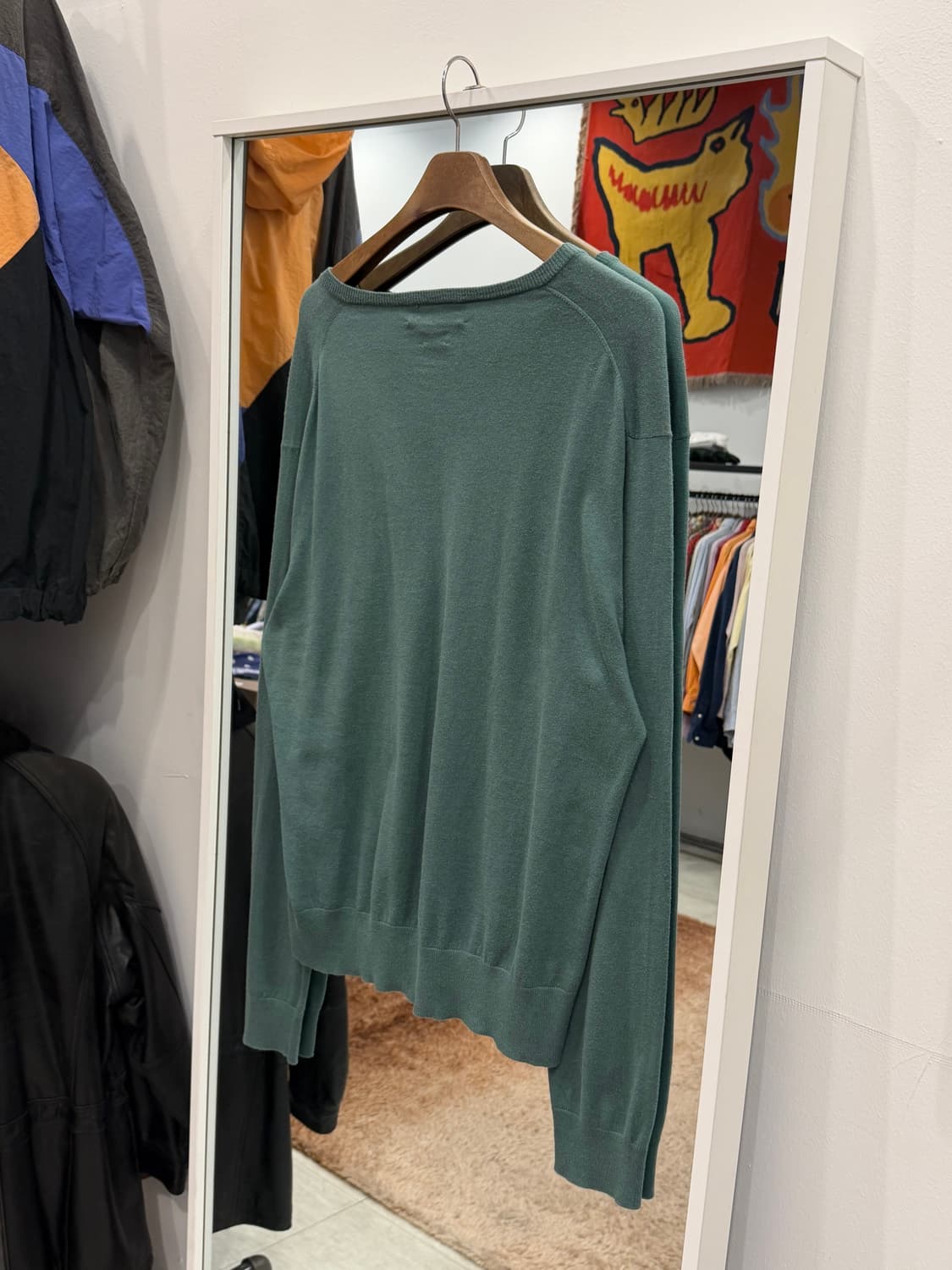 90-00s Polo RL 폴로 랄프로렌 캐시미어 코튼 브이넥 니트 상품이미지5